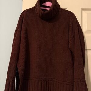 Aerie Cozy Brown Turtleneck Sweater- so soft!